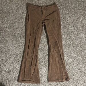 Brown Corduroy Flare Pants